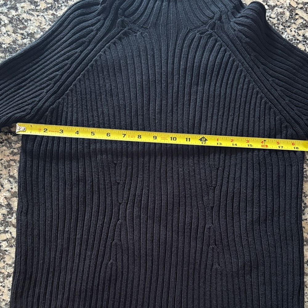 Valerie Stevens Sports Black Ribbed Mock Neck Sweater Vintage - Picture 10 of 16